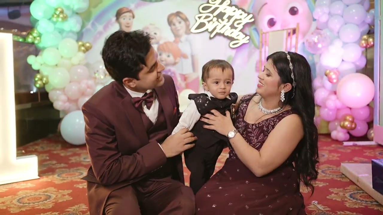 Glimpse of Joy: Advik's First Birthday Highlights!