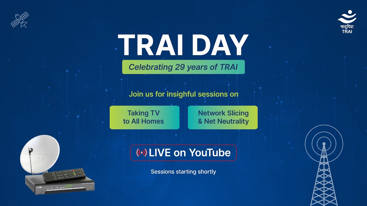 Telecom Regulatory Authority of India, TRAI DAY Celebrating 29 years of TRAI
