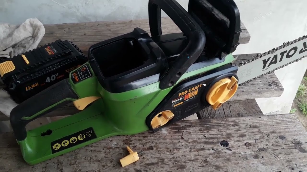 РЕМОНТ ЭЛЕКТРОПИЛА PRO-CRAFT PKA40Li  Не Пилит !!! CordLess Chain Saw Repaire !