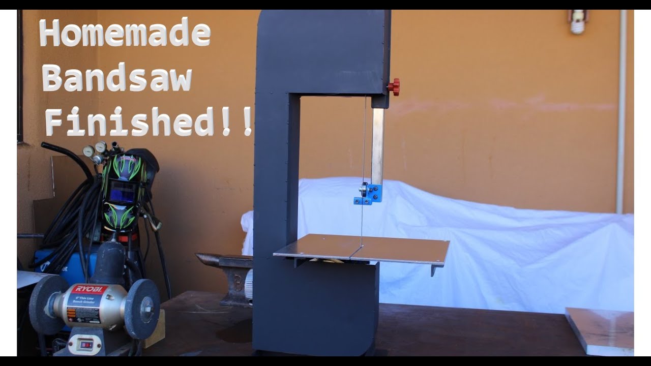 Homemade Vertical Metal Cutting Bandsaw part 4 FINISHED!!!