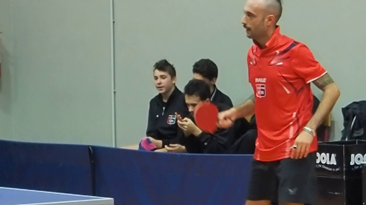 Tennistavolo A2 27.11.2016 - Ruscelli (ASD TT Reggio Emilia) vs Sinigaglia(T.T. Villa d'oro Modena)