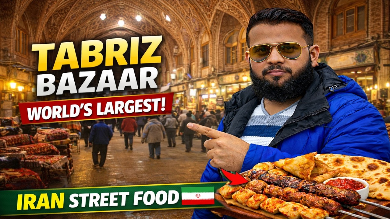 Tabriz Bazaar Iran 🇮🇷 | World&rsquo;s Largest Covered Market + Street Food Tour