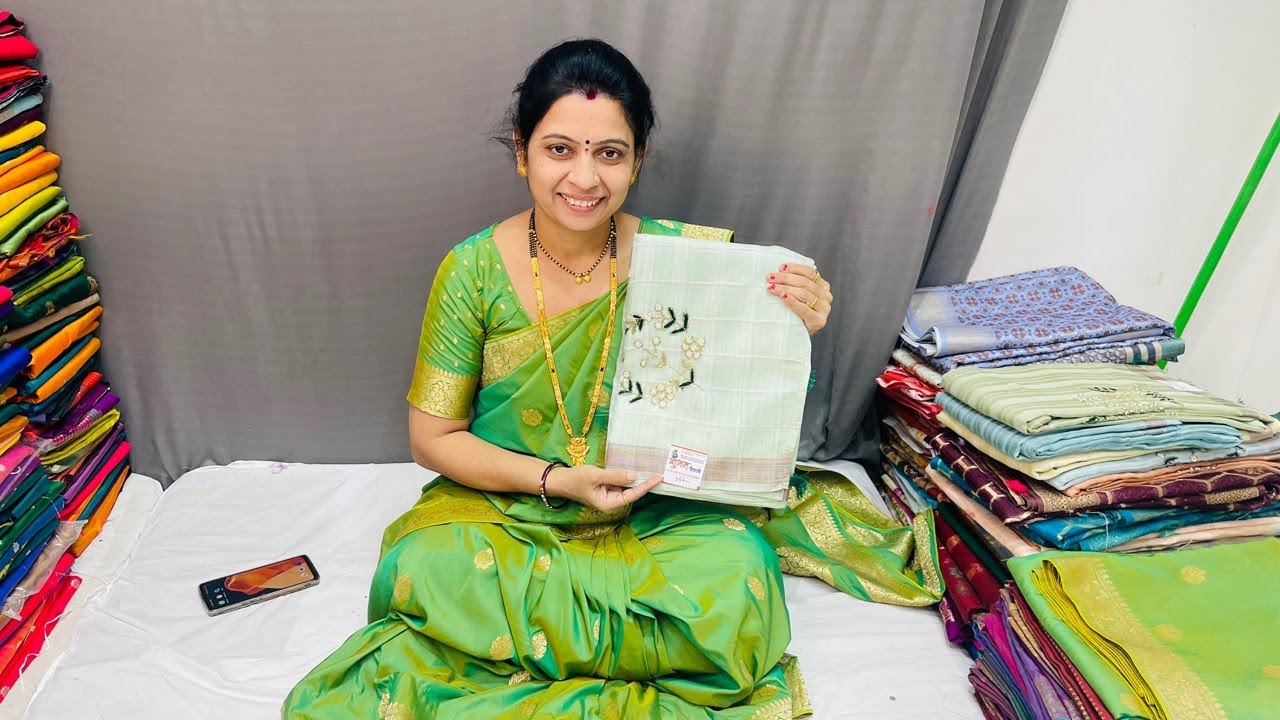soft silk paithani live |pure silk||Wedding season | shubham paithani yeola #paithan
