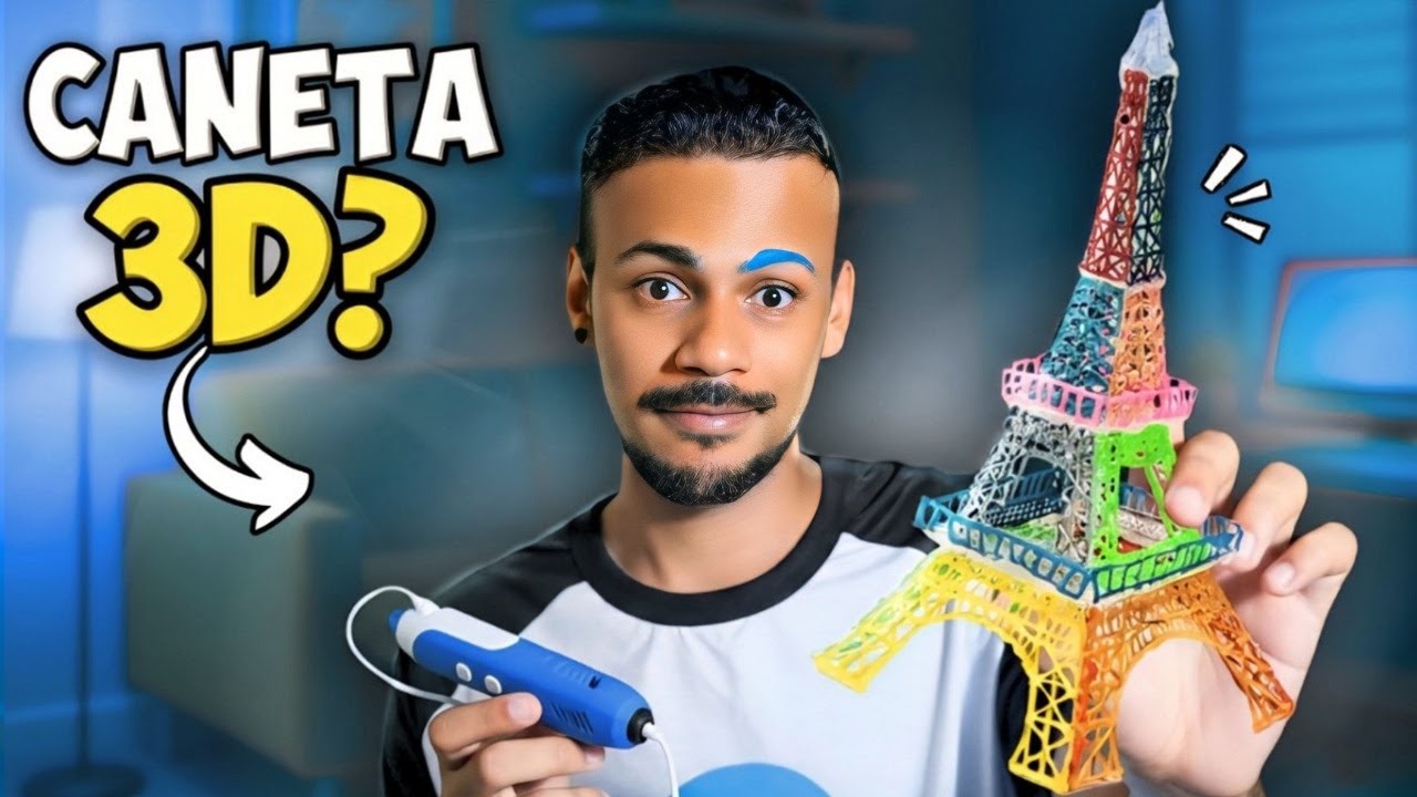 TESTANDO A CANETA 3D PELA PRIMEIRA VEZ * Deu ruim !