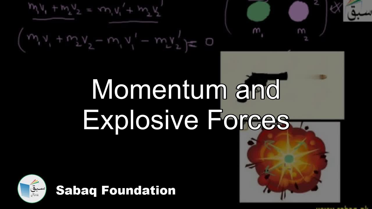 Momentum and Explosive Forces, Physics Lecture | Sabaq.pk