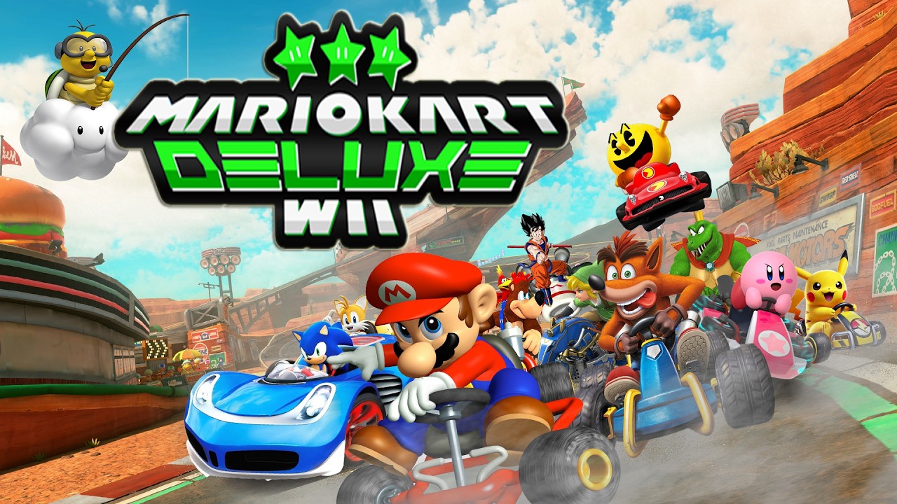 ⬇️🎮Mario Kart Wii Deluxe X Green Edition (Piloto: Crash Bandicoot & Sonic the Hedeghog)