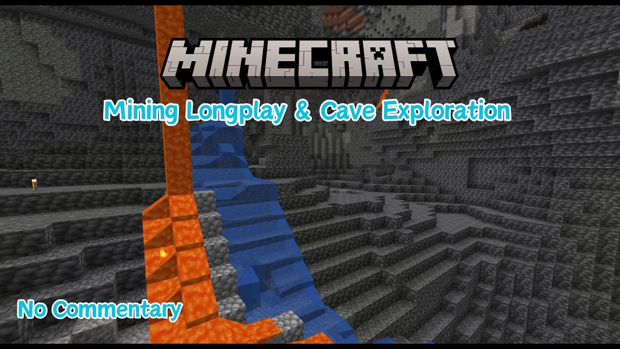 Minecraft Longplay Mining - Exploring Cave & Ore Mining - No Commentary - 1.20.2