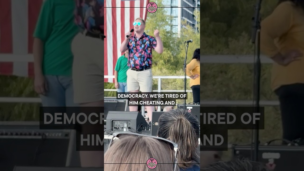 The Tesla Takedown Austin speech at the No Kings Day rally delivered by Ethan O'Neal McBride 🎤