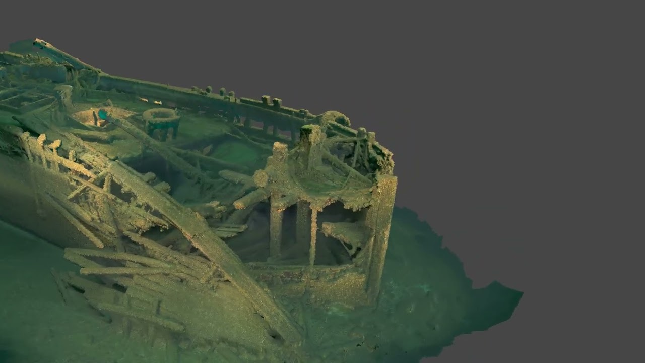 Photogrammetry Model Flyover of the schooner F.J. King