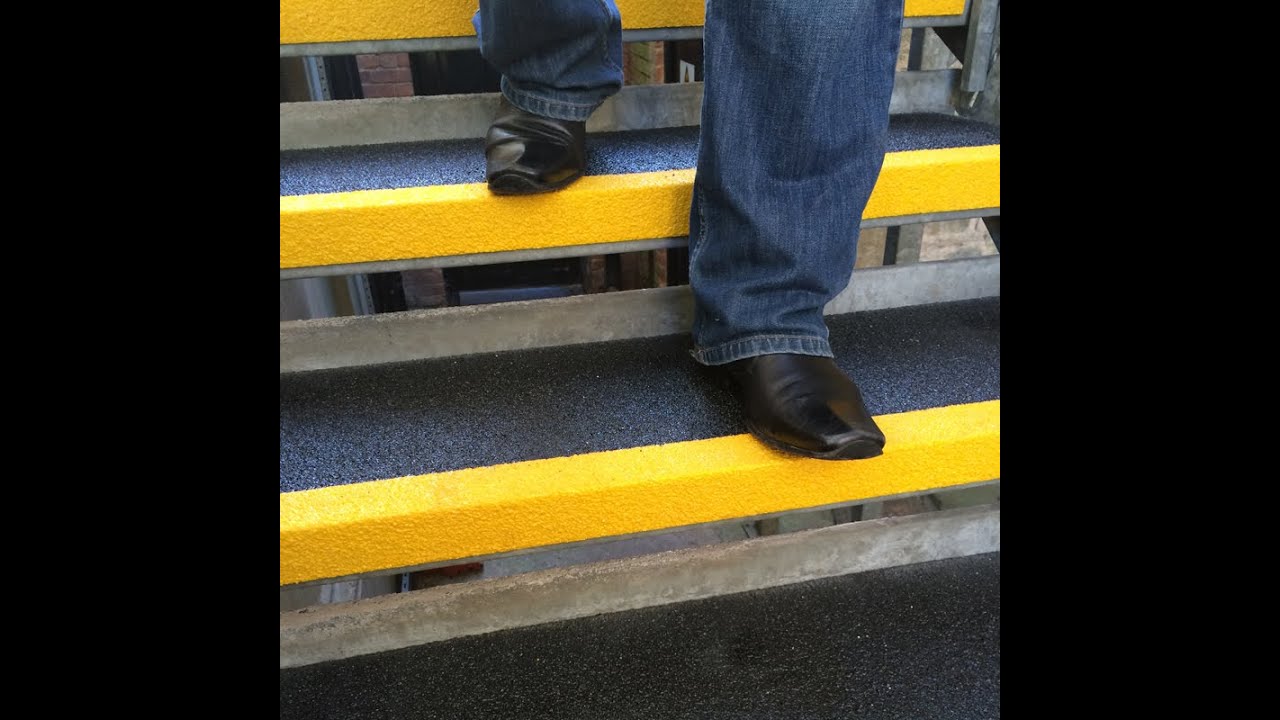 GRP Stair Tread Covers installed at Thorton College - GRPSafety.co.uk