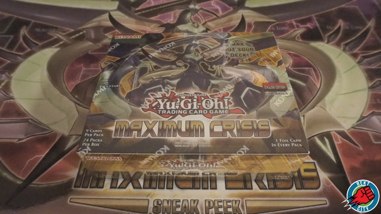 Yugioh Maximum Crisis Booster Box Opening! Amazing Pulls!