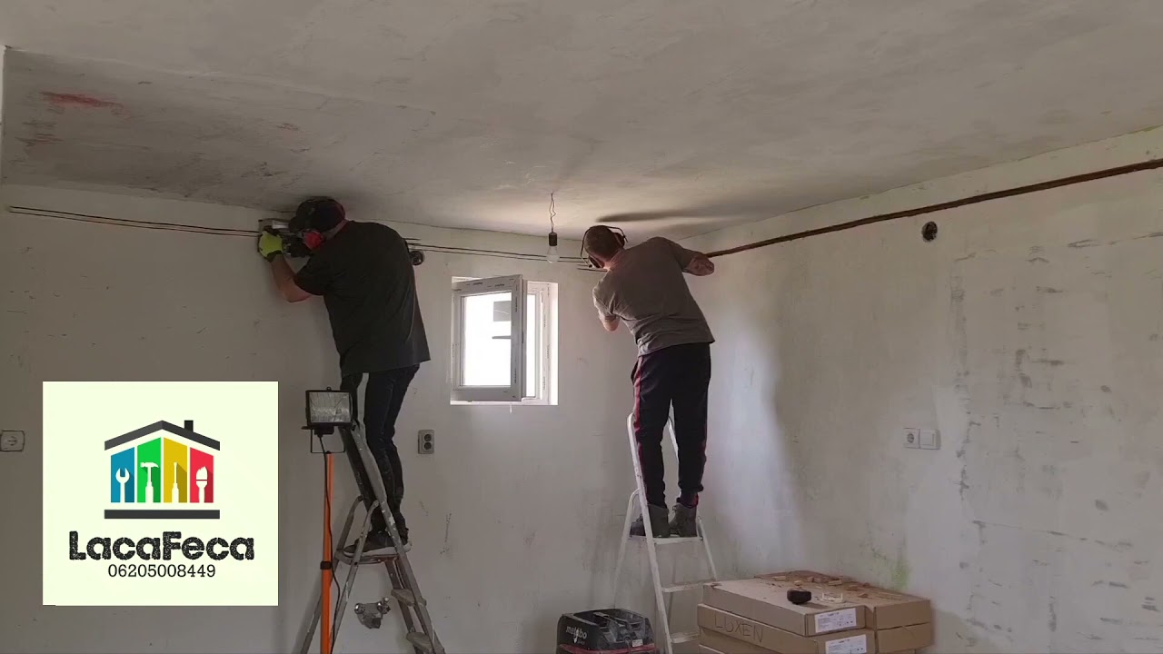 Horonymarás családi házban,villanyszerelés előkészületek.