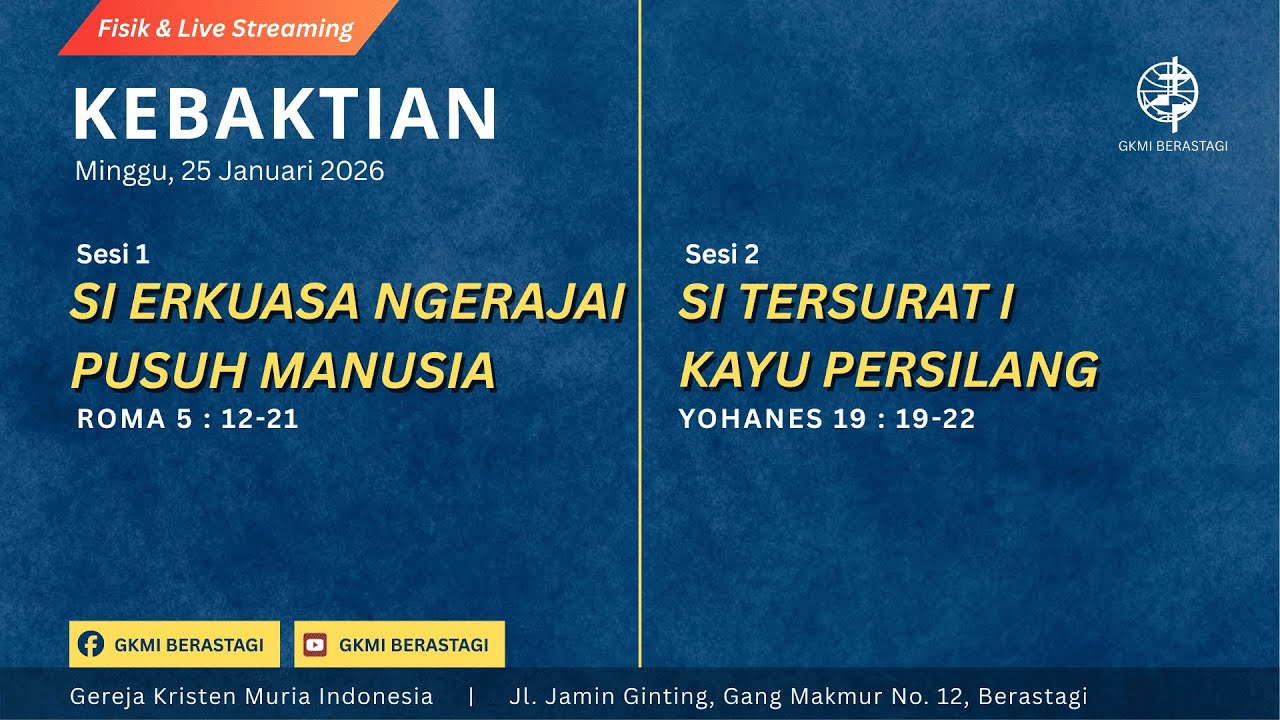 IBADAH MINGGU 25 JANUARI 2026