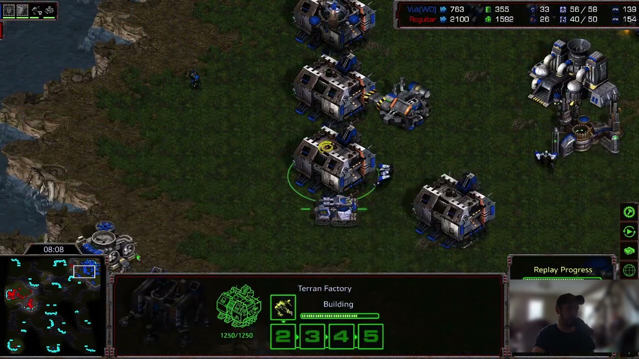 1v1 BGH Terran Vs Zerg Cast Time - Doing the Same Thing Over and Over - Starcraft Remastered