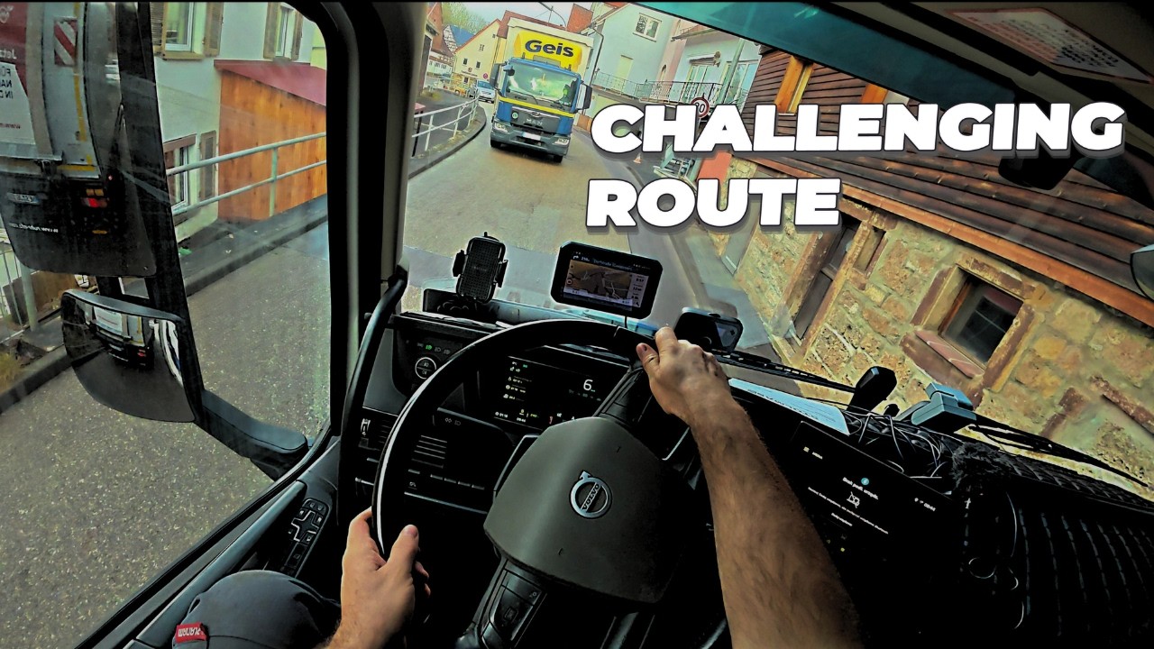 POV Truck Driving in Germany | Solo Truck on Tight Local Roads