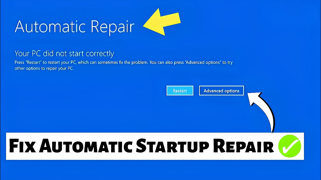 How to Fix Automatic Repair Loop in Windows 11 & 10 | Startup Repair Couldn&rsquo;t Repair Your PC - 2025