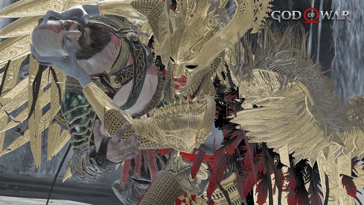 God of War (2018) - Defeating Valkyrie Queen SIGRUN - Give Me a Challenge Difficulty