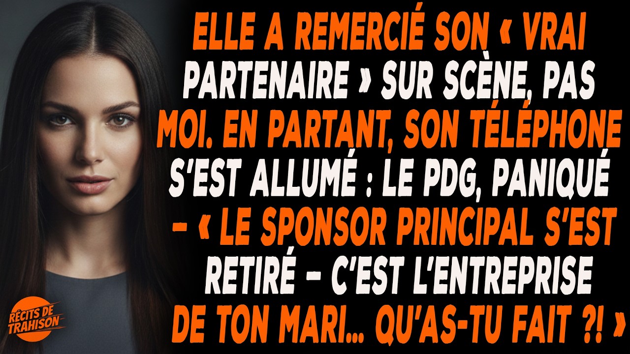 Elle Remercie Son « Véritable Partenaire » Sur Scène,Pas Moi ;Son Téléphone S’illumine Quand Je Pars