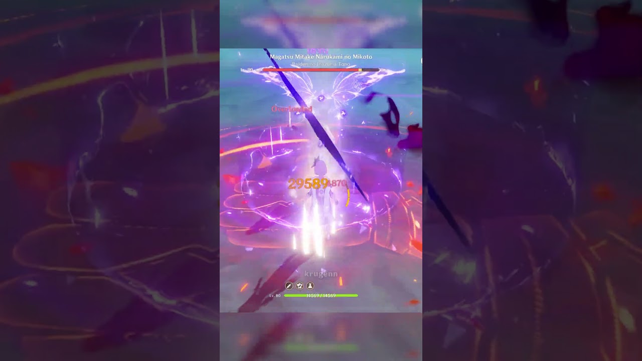 Favonius Lance on Raiden Shogun goes hard #genshinimpact