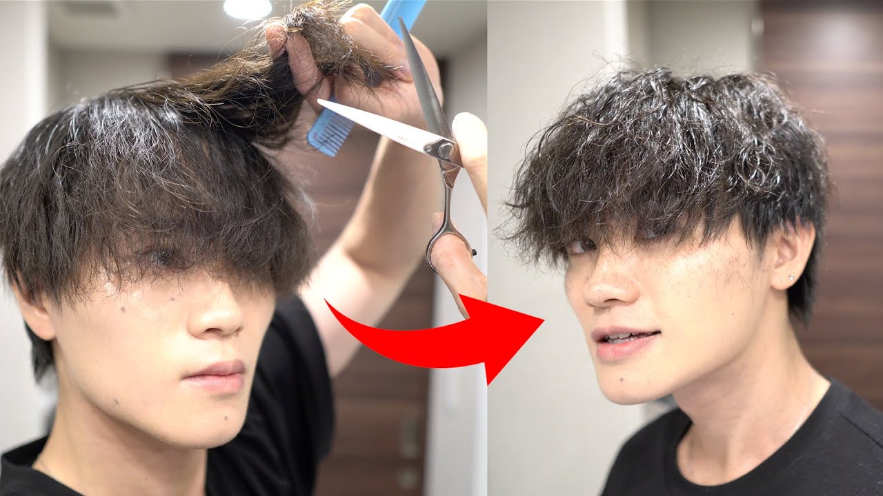 全く参考にならない美容師のマッシュセルフカット講座【カットVlog】