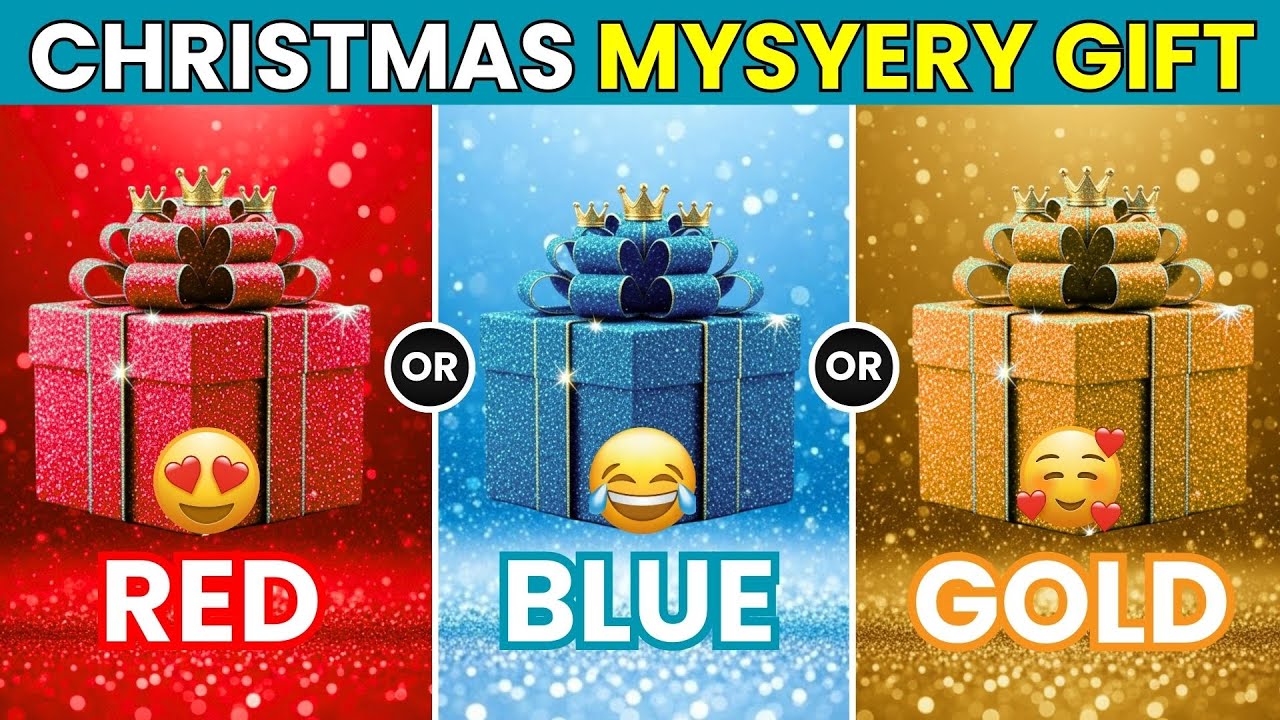 Christmas Gift Box Challenge 🎁 Red, Blue and Gold Edition