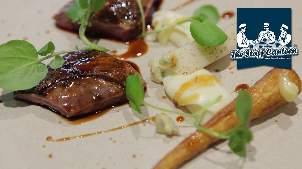 2-Michelin star chef Sat Bains creates a recipe with Mallard, parsnip pear, blue cheese