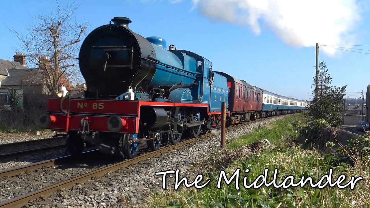 First RPSI tour since December 2019, 85 'Merlin' on the 'Midlander' - 26 & 27th March 2022