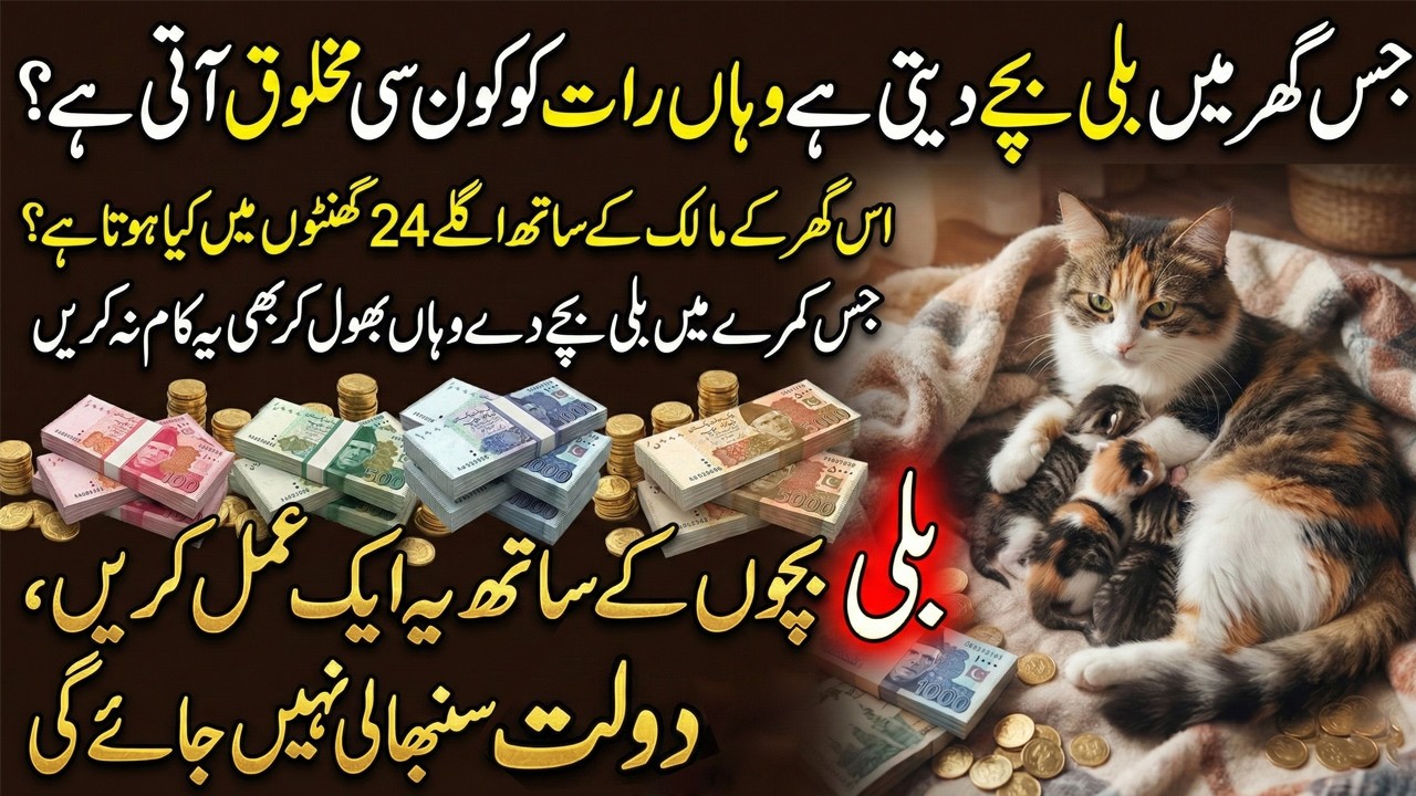 Jis Ghar Mein Billi Bachay De Wahan 24 Ghante Baad Kia Hota Hai?
