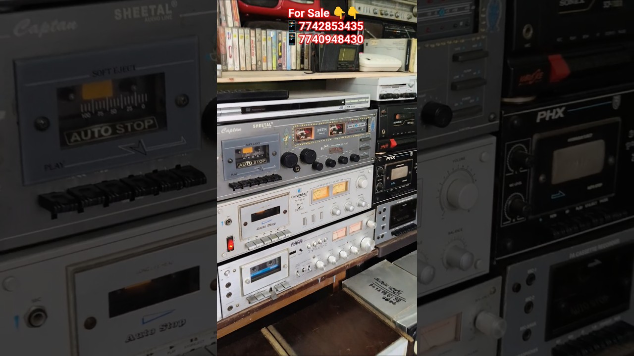 Ahuja 4040s Silver Stereo Cassette Recorder Deck Amplifier  #ahuja #4040s #stereo #silver #deck #90s