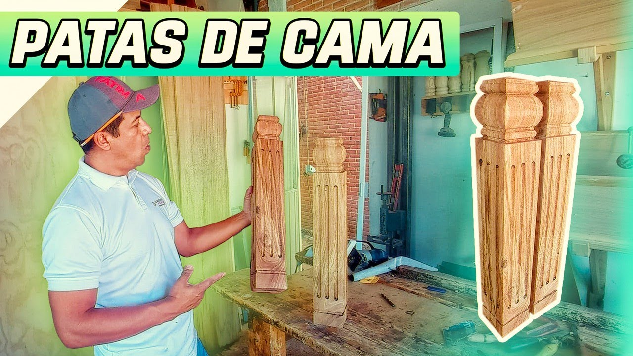 PATAS CUADRADAS CON FIGURA / COMO HACER UNA CAMA #elmueblemoderno