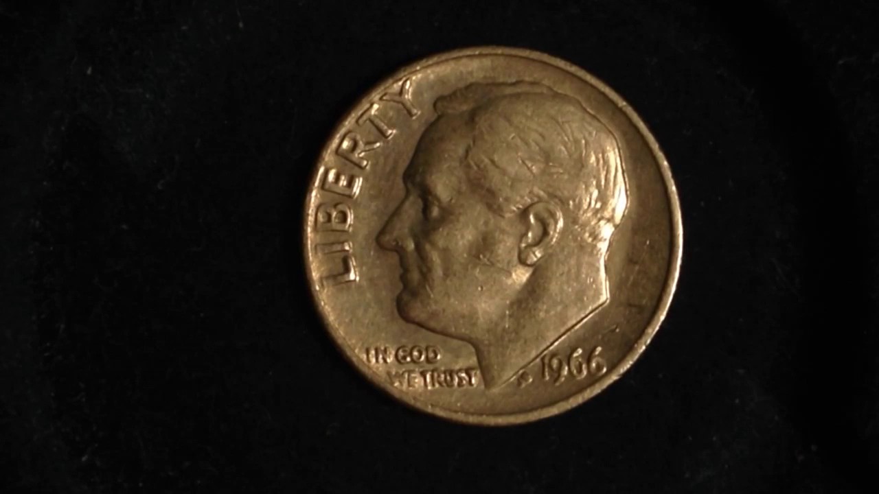 1966 Roosevelt Dime (Mintage: 1.4 BILLION, no silver content)