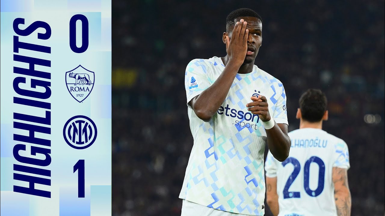 BONNY SECURES THE WIN 😎 | ROMA-INTER 0-1 | SERIE A 25/26 HIGHLIGHTS ⚫🔵