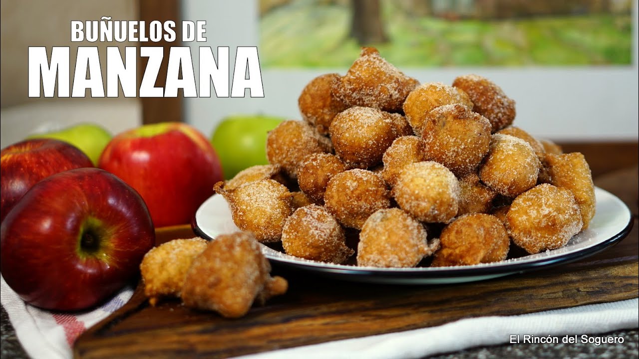 Buñuelos de Manzana: Receta Fácil y Deliciosa con pocos ingredientes. #RecetaDeBuñuelos 🍎