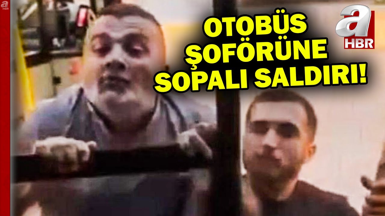 Trafik magandaları otobüs şoförünü sopayla darp etmeye kalktı! | A Haber