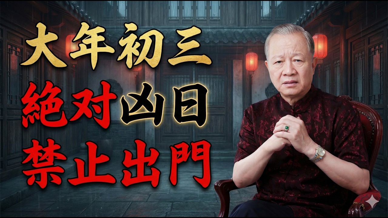 大年初三絕對不能做的事！曾仕强：今天安睡遲起，才是最高級的養生與積福！#曾仕強 #易經智慧 #大年初三 #赤狗日 #傳統文化 #過年習俗