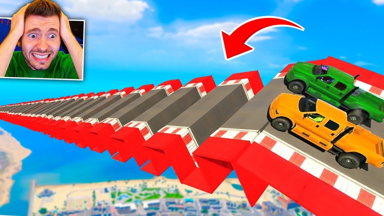 GTA V Online: QUADRADO! Corrida dentro de uma RAMPA QUADRADA impossível!
