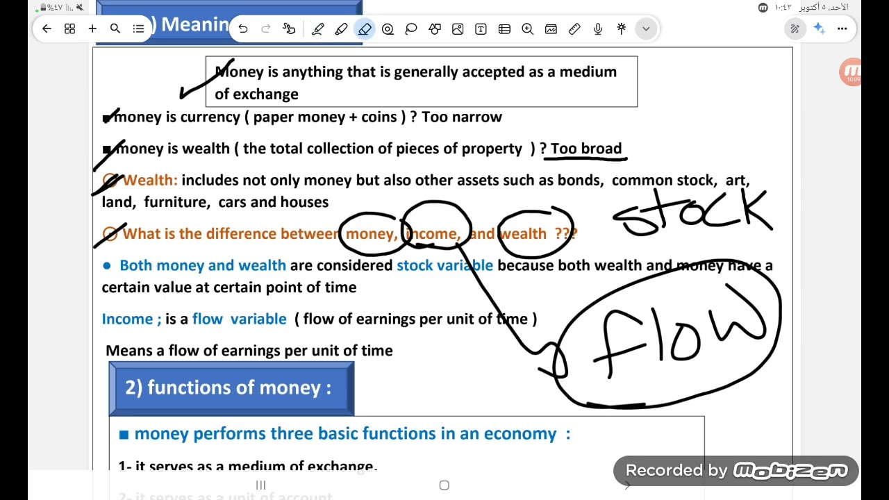 Third Lecture...(Part 3)....Money and Banking......( Second year ) ch3.What is Money 