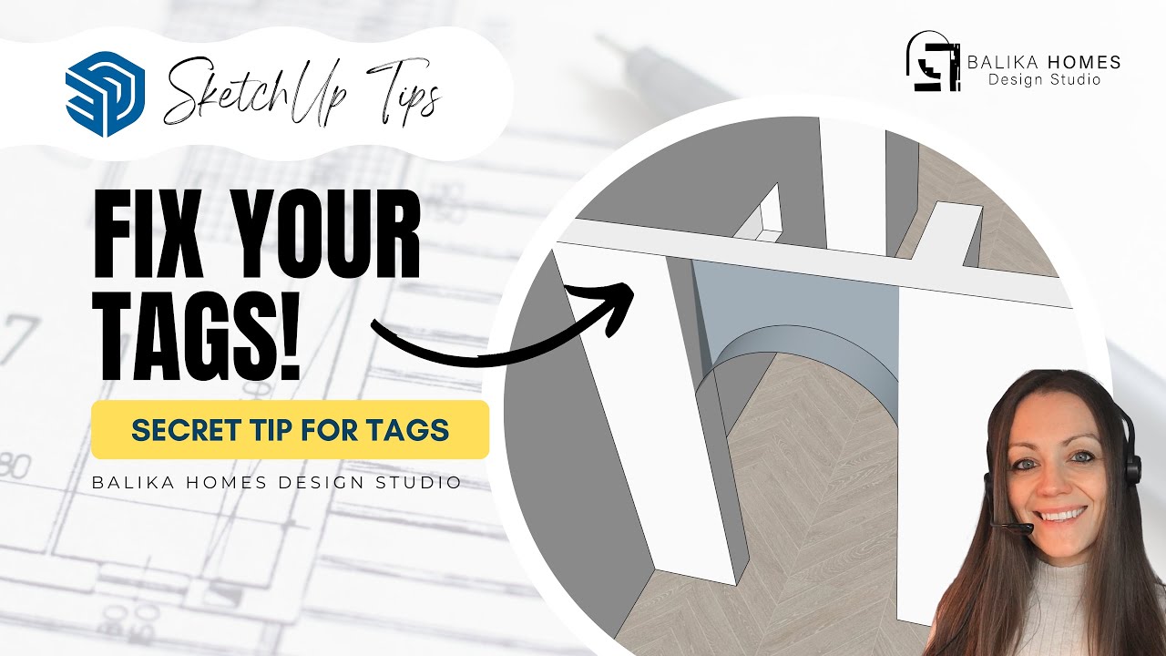 SketchUp Tutorial | Fix your tags - Secret tip to avoid disappearing surfaces or lines