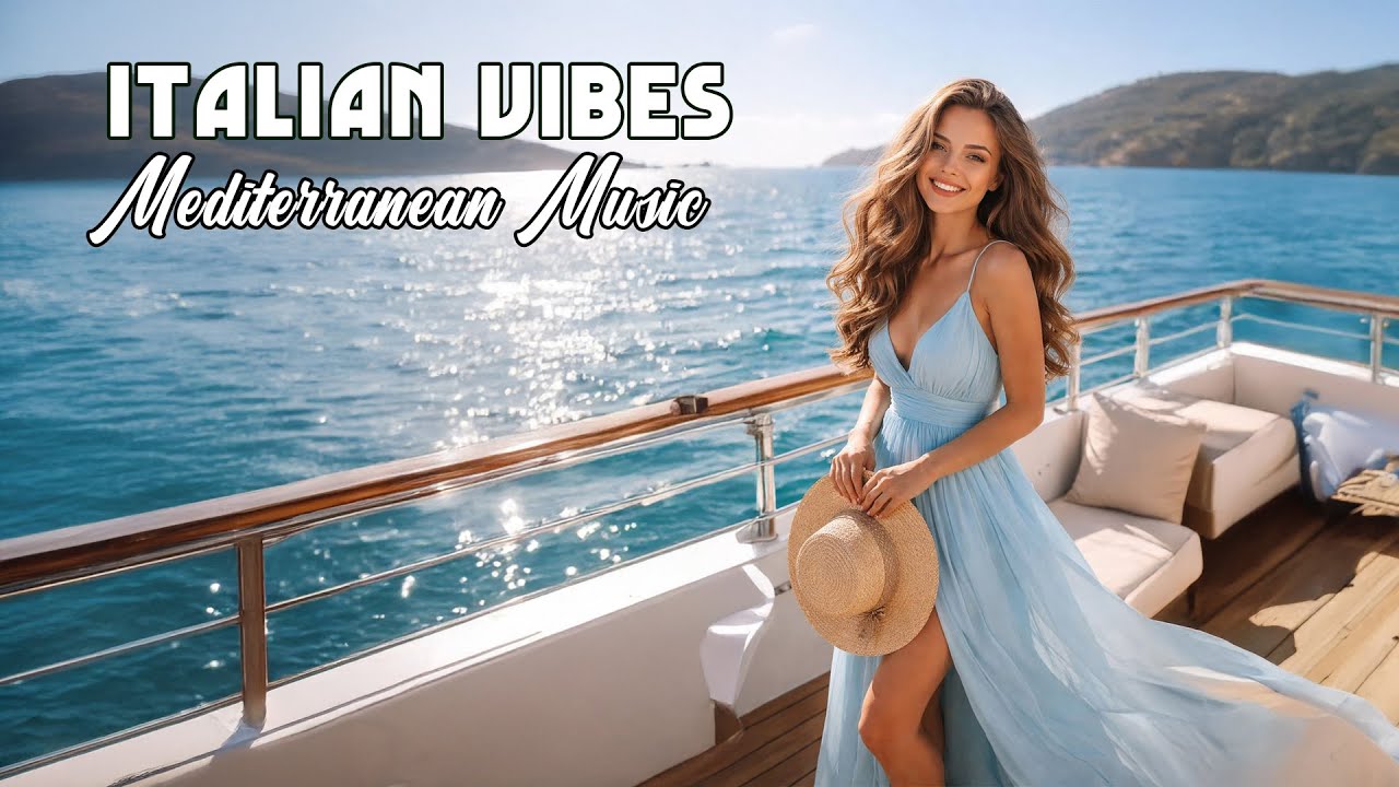 🎶 Italian Vibes & Mediterranean Music 🎶 1+ Hour Scenic Amalfi Coast & Lake Como Relaxation 4K