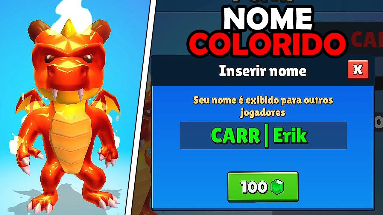 Stumble Guys NOME COLORIDO! REVELADO
