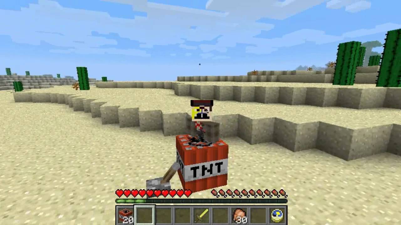 Minecraft HARMLESS TNT in 1.3 !!