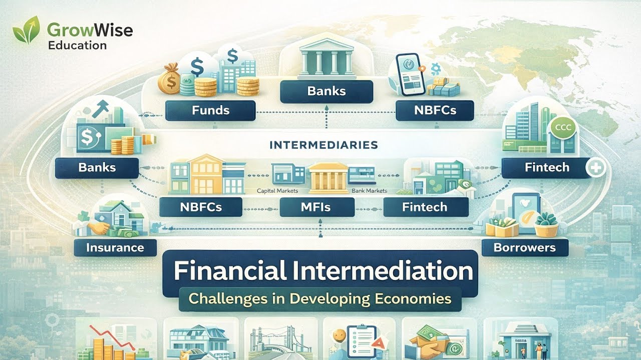 Financial Intermediation: Role, Process & Challenges in Developing Economies |@GrowWiseEducation 