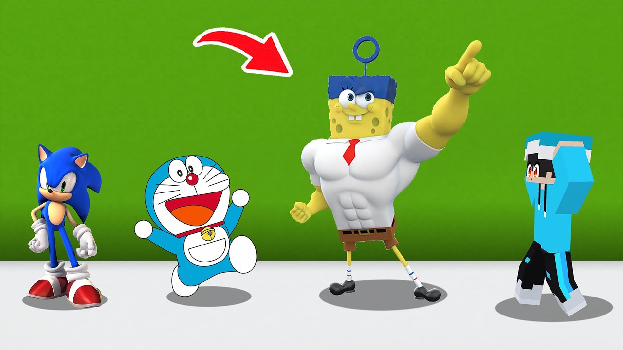 ماين كرافت لكن سبونج بوب تحول بطل خارق !!؟ 🔥😱