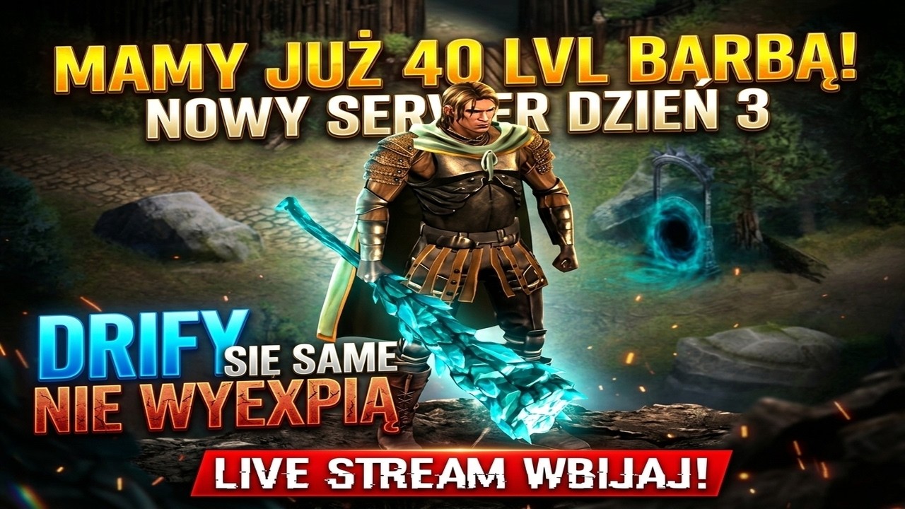 Broken Rank | LIVE | ⚔️  MAMY JUŻ 42 LVL BARBĄ NOWY SERWER DZIEN 3 🔴 #brokenranks