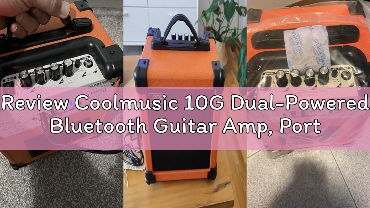 Review Coolmusic 10G Dual-Powered Bluetooth Guitar Amp, Portable Electric Guitar Amplifier with 10W