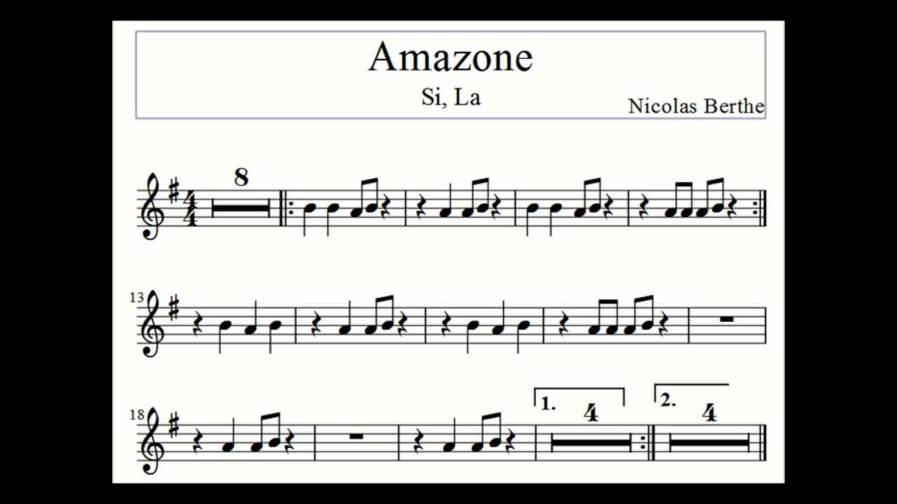 Amazone (Partitura Si-la)