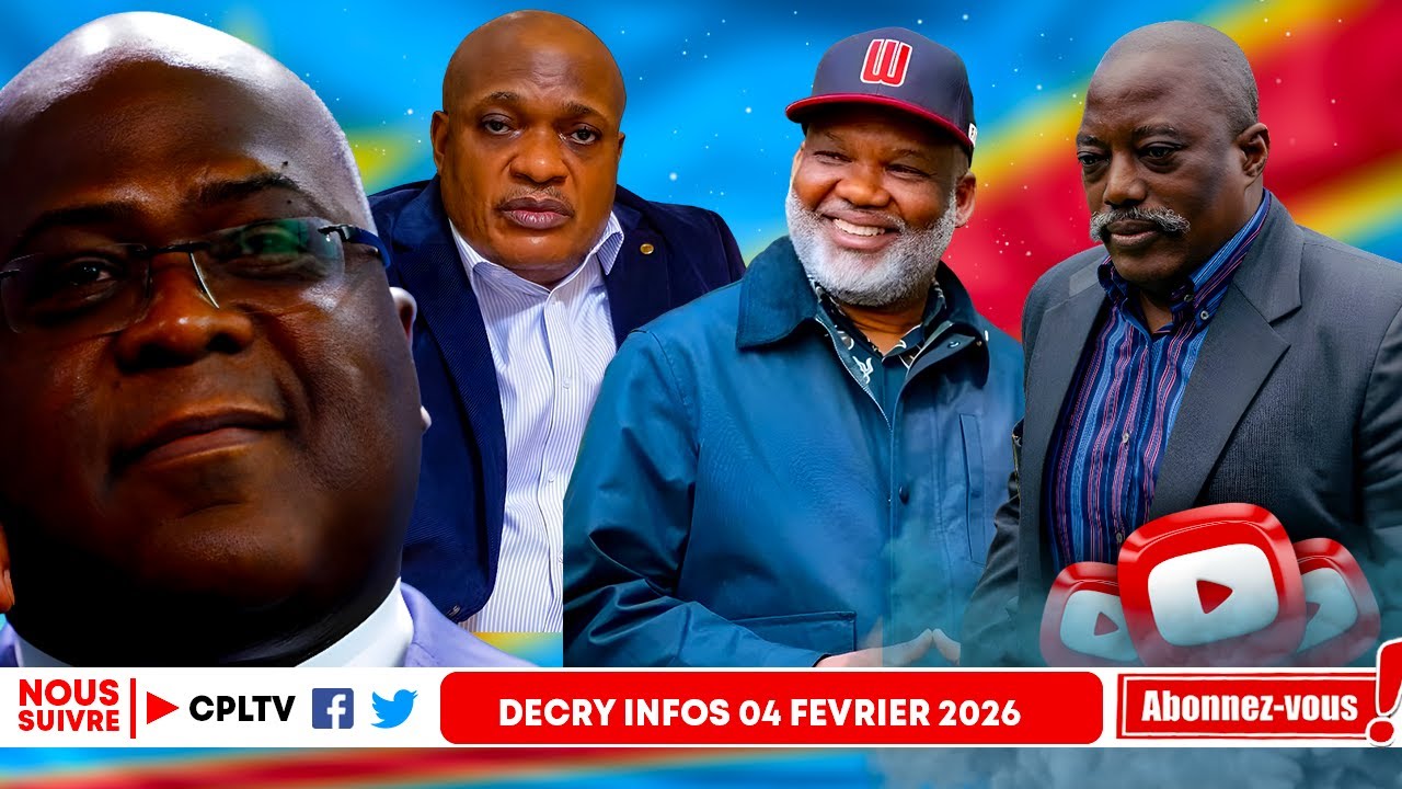 DECRY INFO 4.2.26,AFC-M23 BOMBARDE KISANGANI,FATSHI TREMBLE. DIALOGUE,KABILA DIT NON.P.MUKUNA TUE.