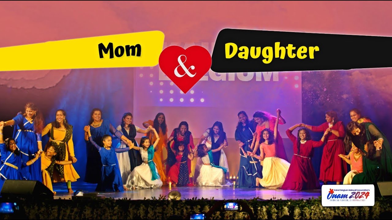 Mom and Daughter Dance | Praanah | Kairali Belgium Onam 2024