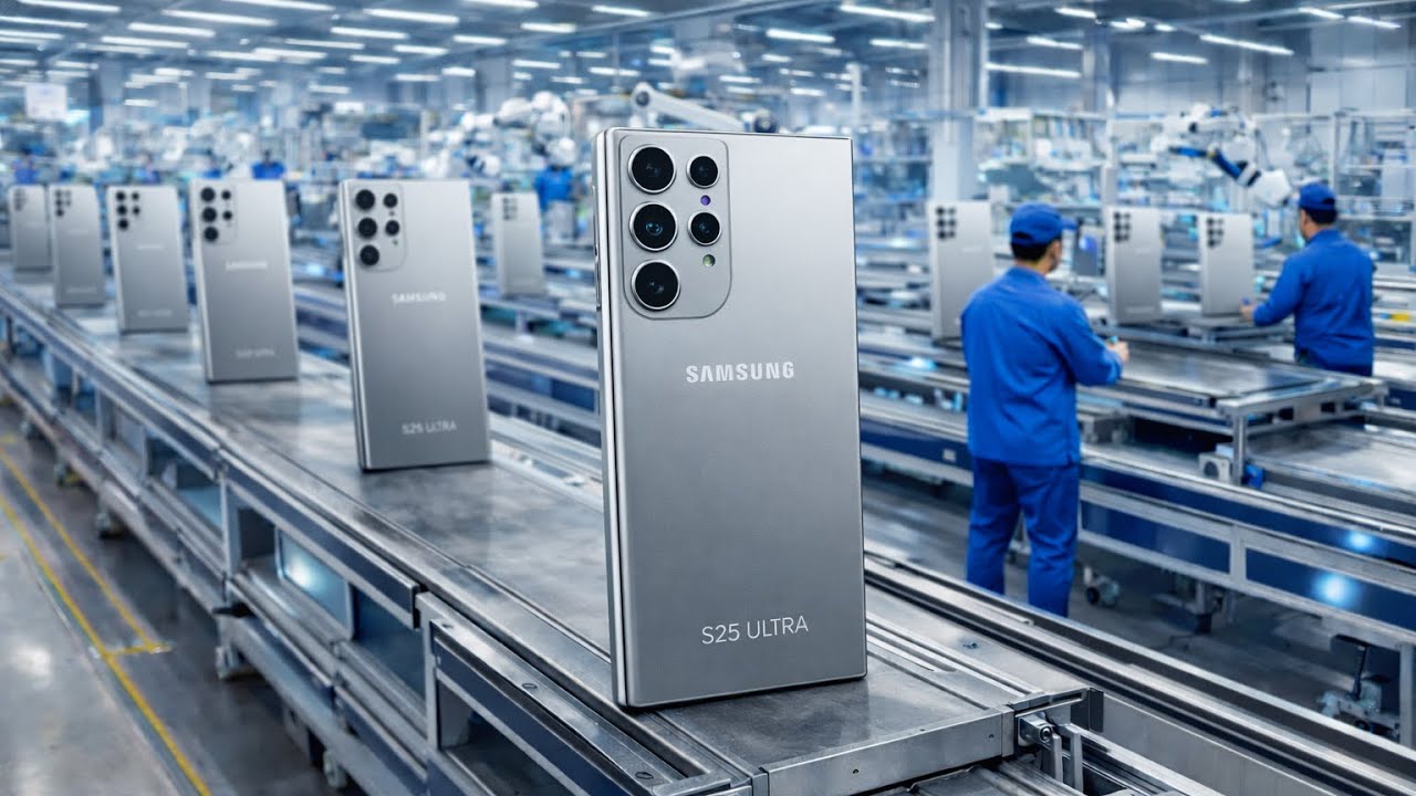 Inside Samsung's Galaxy S25 Ultra Factory – The Surprising Production Process Revealed!