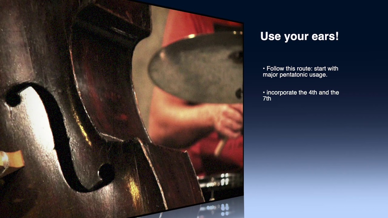 Beginning to Improvise - Backing track ii V I in C major
